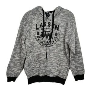 Salt Creek Lassen Volcanic Nat'l Park Full-Zip Hoodie Sweatshirt Women's M Gray